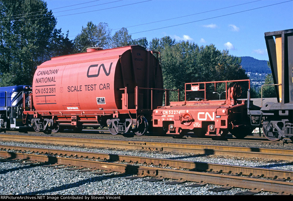 Canadian National scale car #52281 & 52274 in BC Rail yard